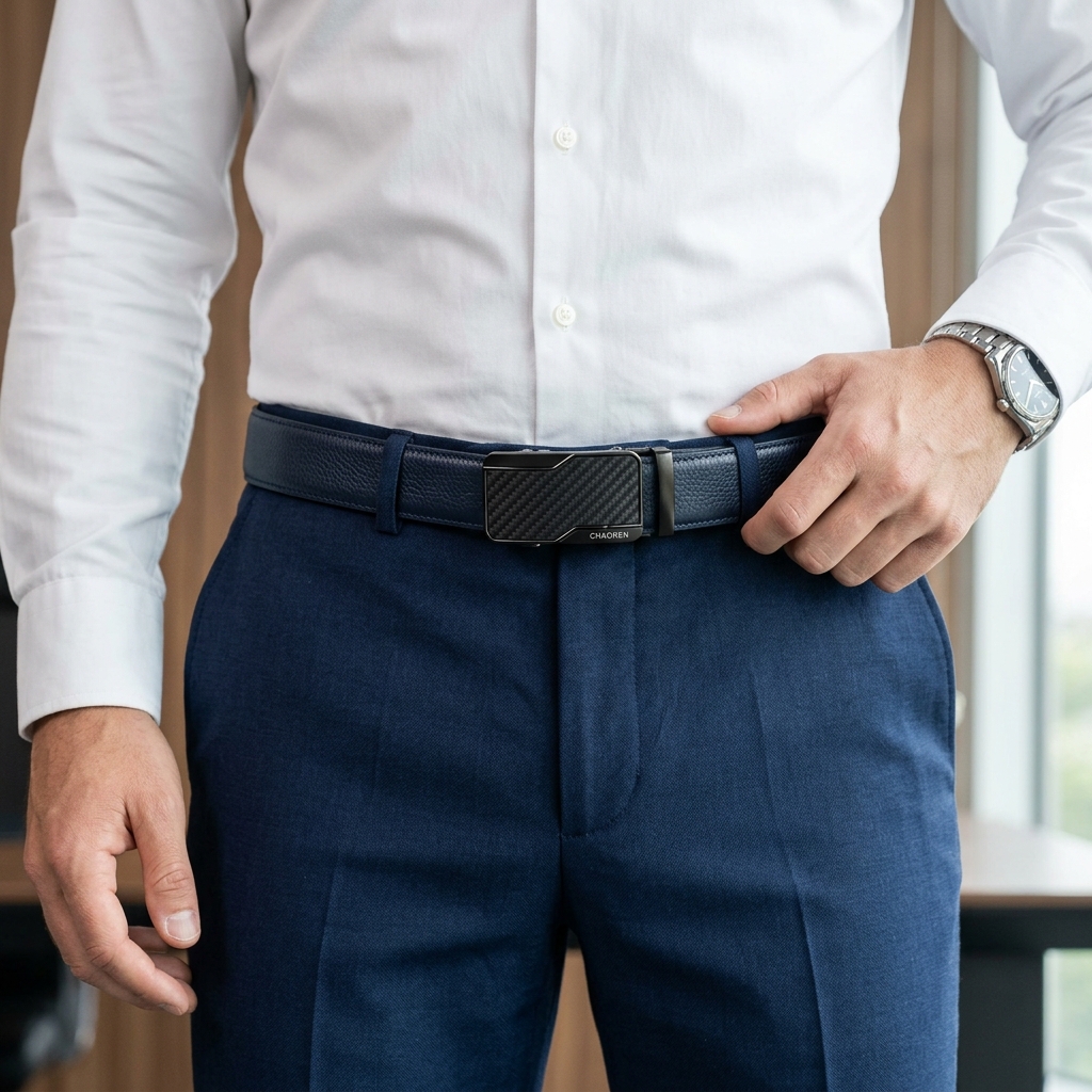 CHAOREN Men's Belt underside micro adjustments track