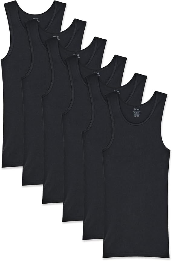 Gildan Men's A-Shirts Tanks Multipack Classic Fit Pack