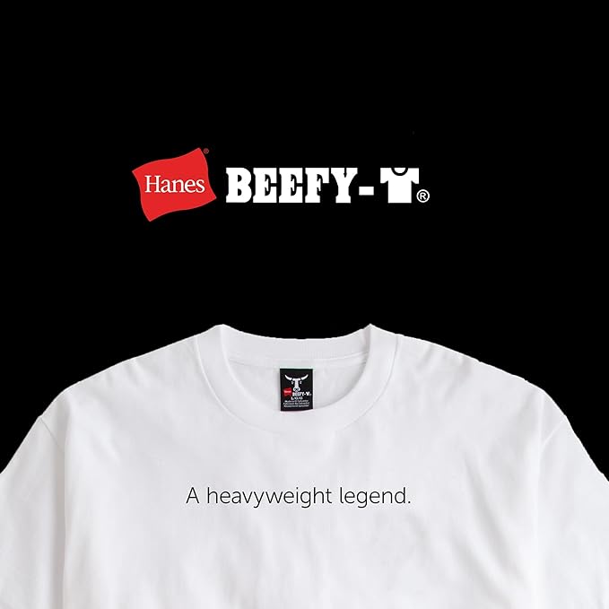 Hanes Beefy-T Stitching detail close-up