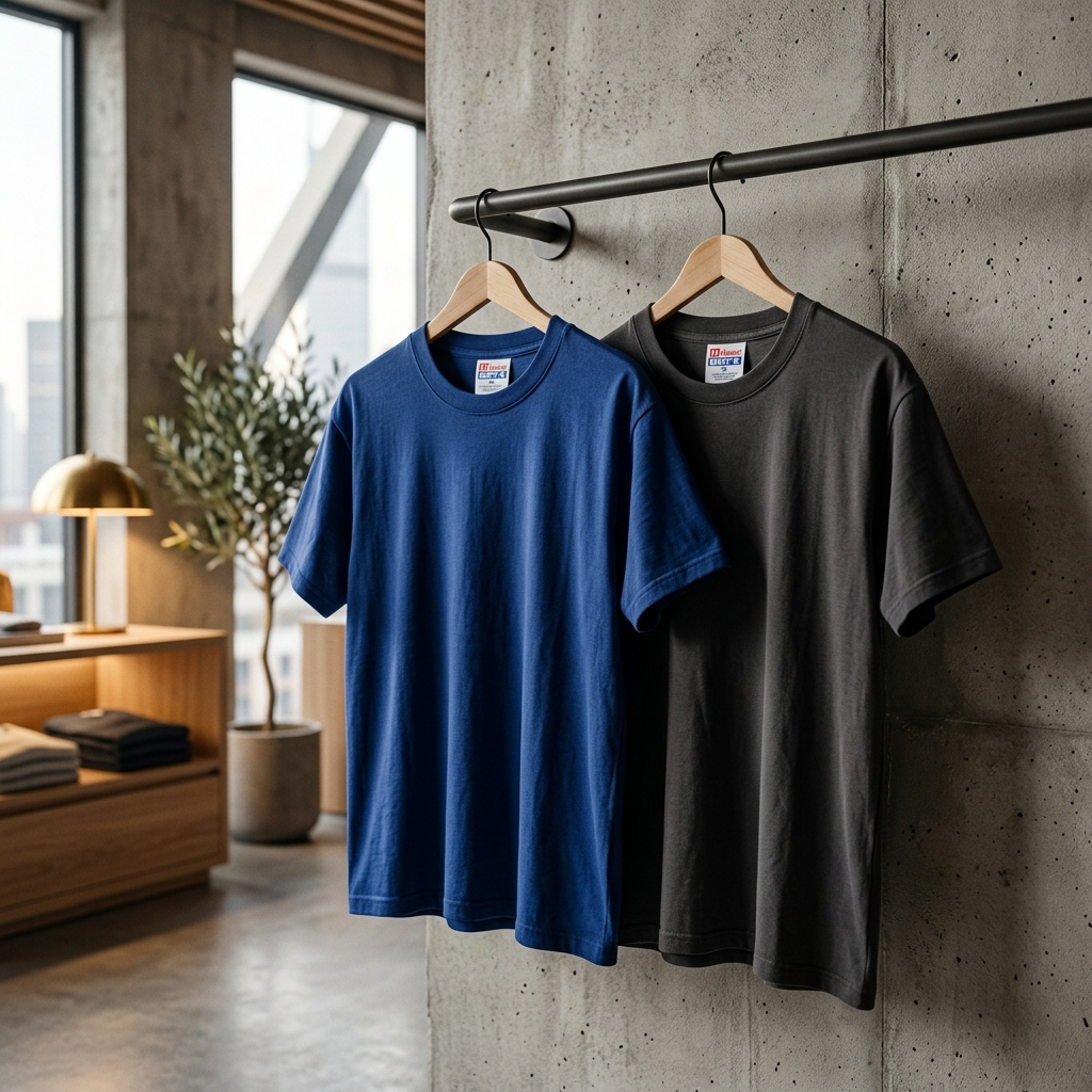 Hanes Men's Beefy-T hanging showcase