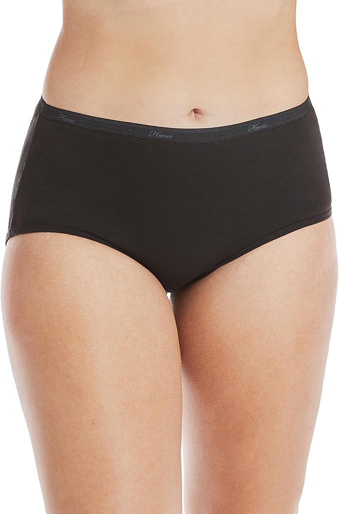 Hanes Women's Underwear Pack, 10-Pack - Soft Cotton Solids