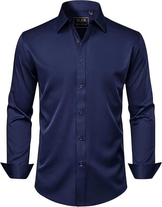 Detailed fabric texture of J.VER stretch wrinkle-free button-down shirt