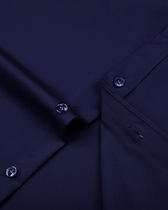 J.VER Men's Dress Shirt hanging showing fit construction and tailoring