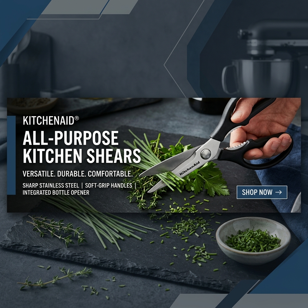 KitchenAid All Purpose Kitchen Shears Structural Layout Banner
