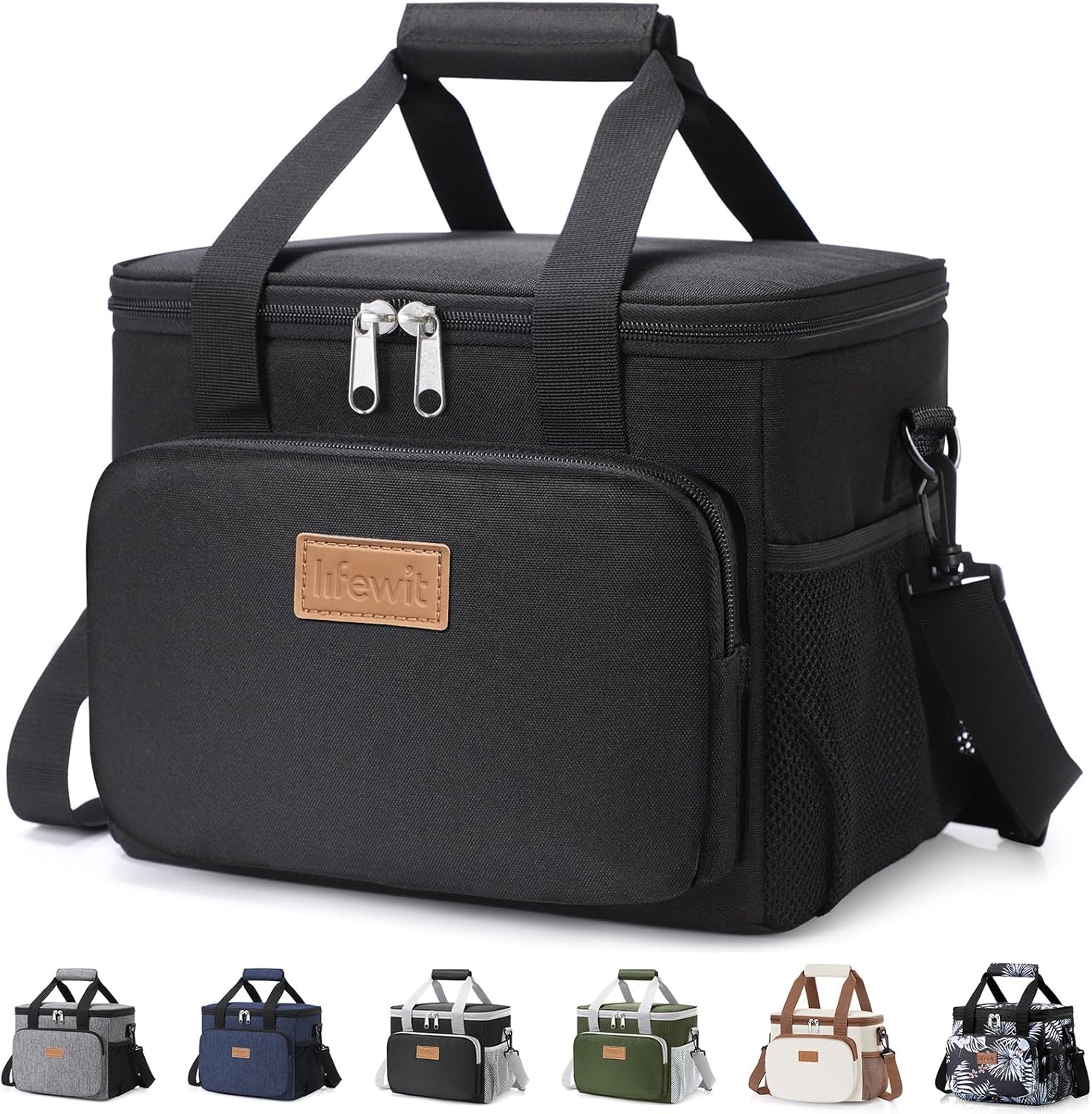 Lifewit Medium Lunch Bag Hot-Pressed PEVA Insulated Lining