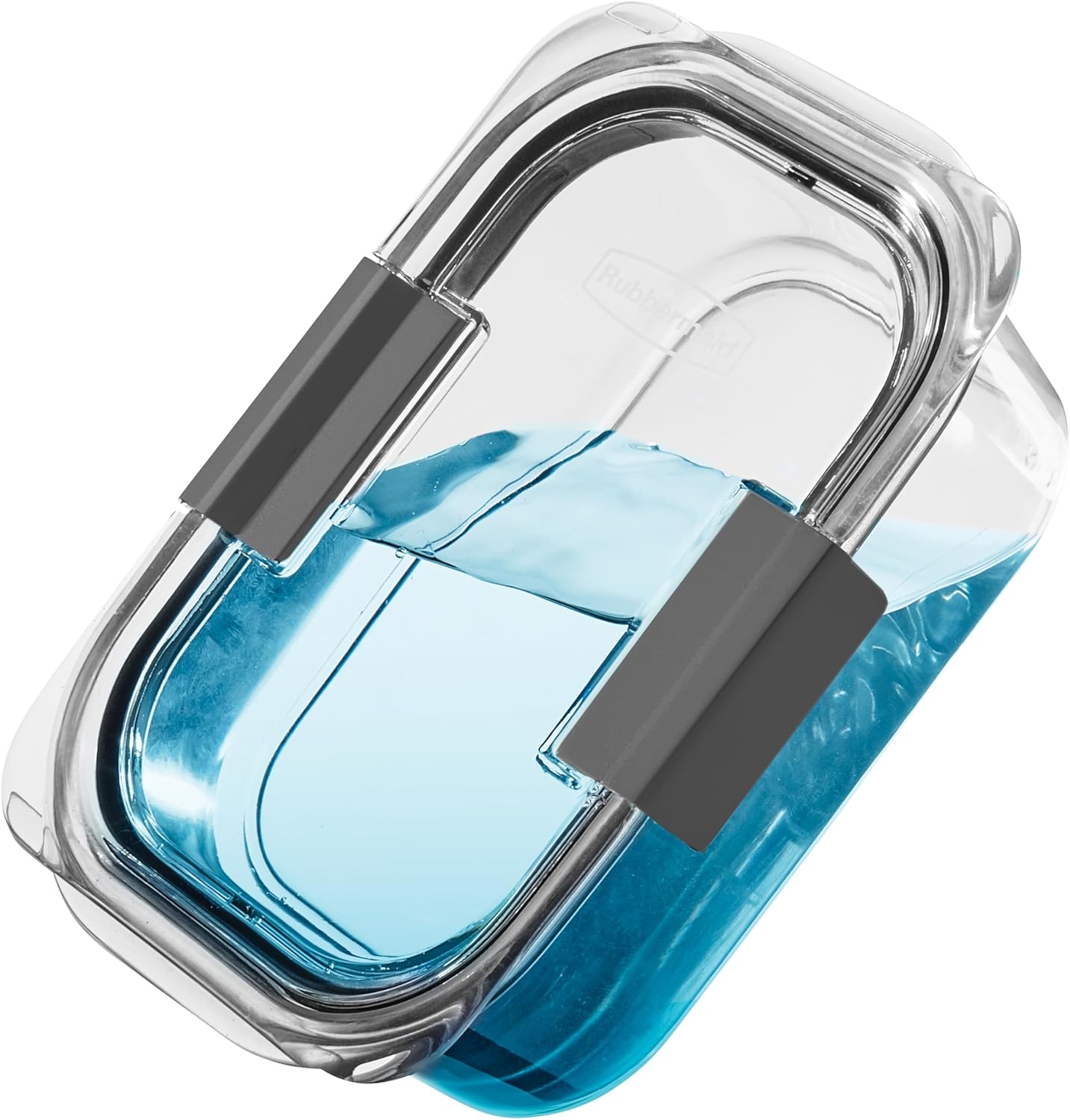 Rubbermaid Brilliance Tritan Storage Containers on blueprint background