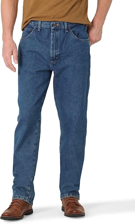 Rustler Men's Classic Relaxed Fit Jeans Front Side pocket