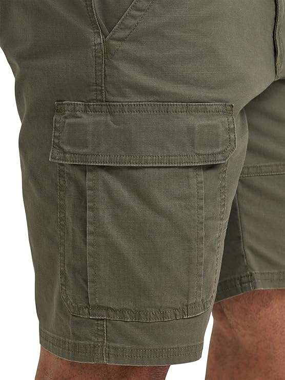 Wrangler Authentics Men's Classic Cargo Stretch Short pockets layout