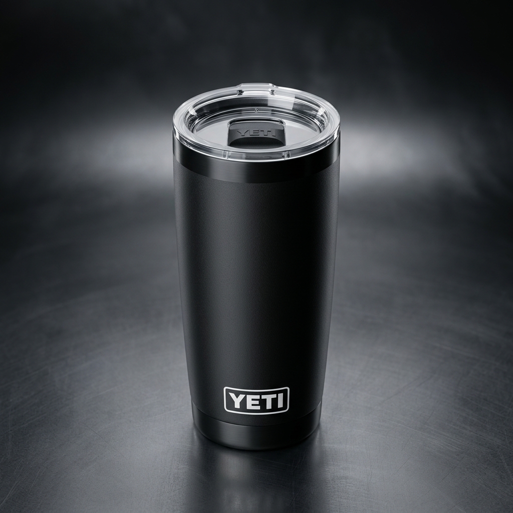 YETI Rambler 20 oz Black Tumbler