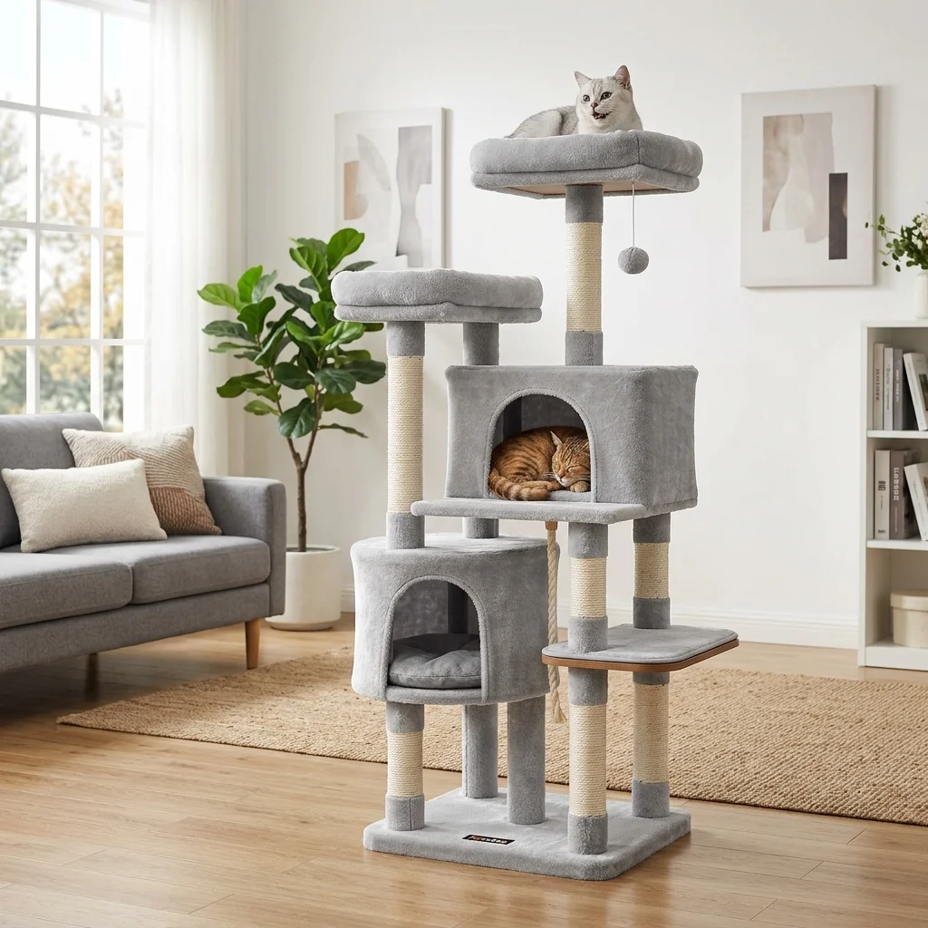 Feline Environmental Enrichment: Architectural and Structural Design of Multi-Tiered Cat Trees (2026)