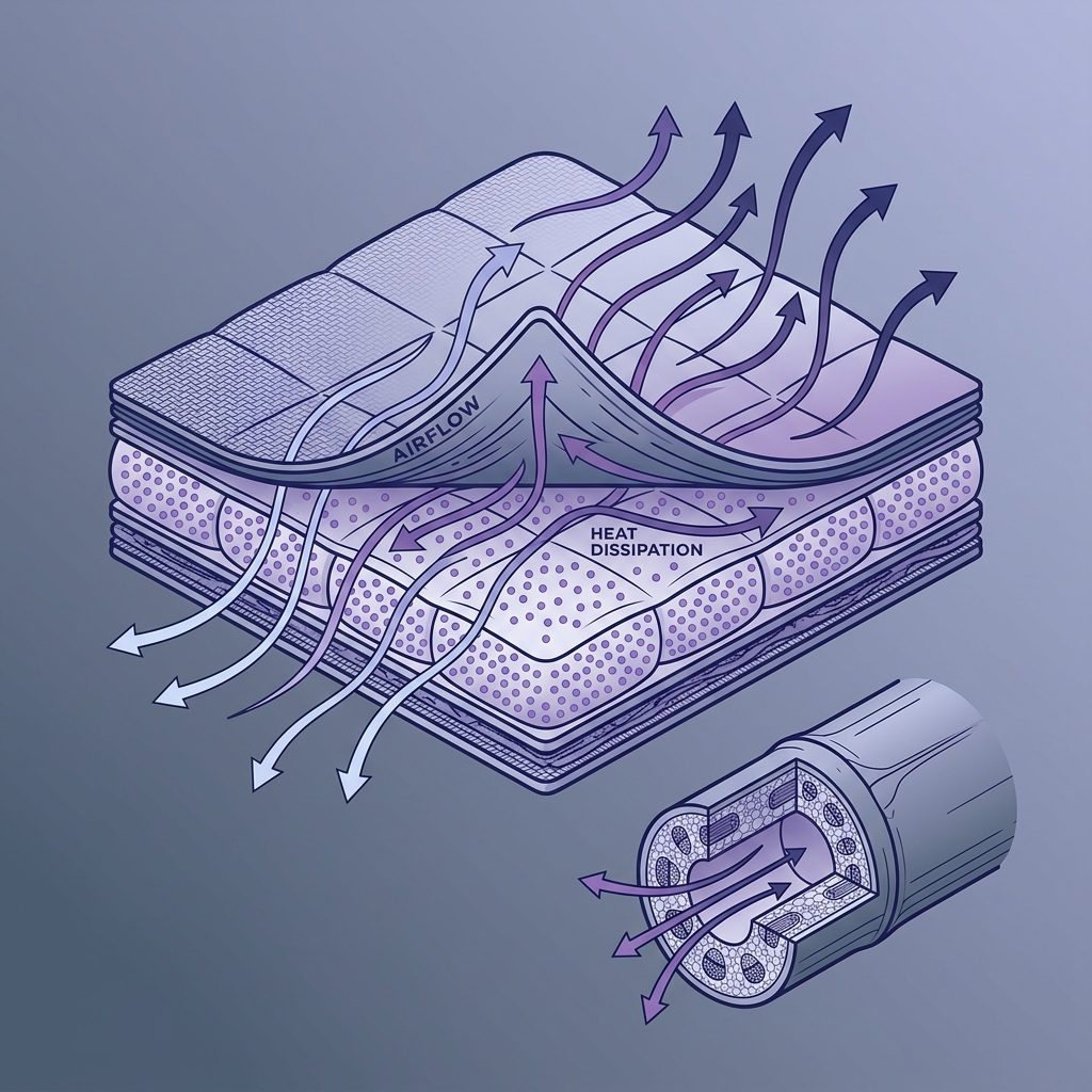 Thermodynamics of Heavy Textiles: Airflow and Thermal Performance of Breathable Bamboo Weighted Blankets