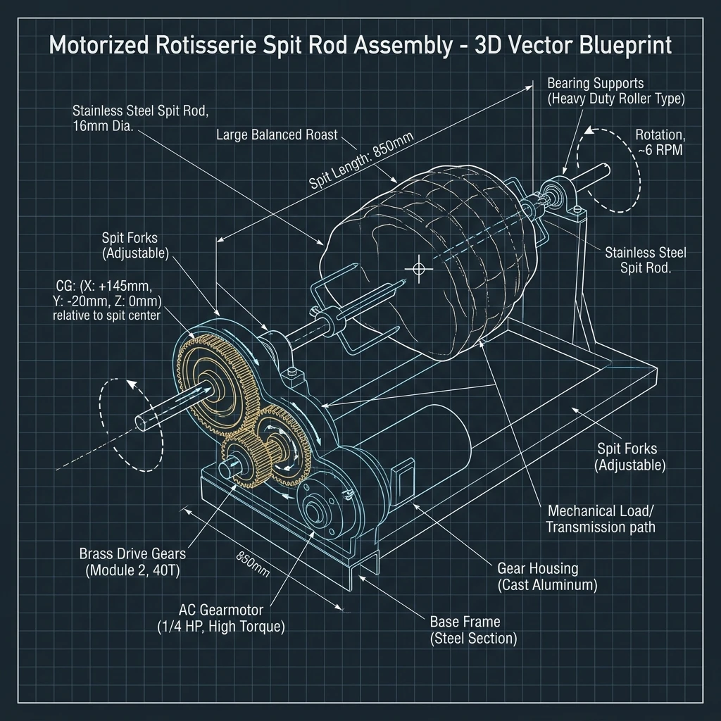 Rotisserie Mechanical Load: Structural Integrity of Motorized Spits in Large-Capacity Air Fryers (2026)