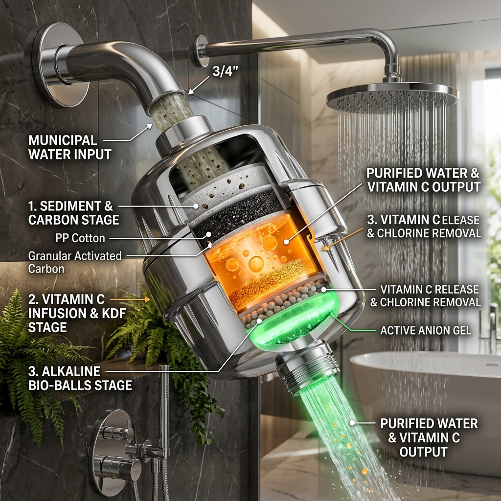 Evaluating Multi-Stage Sediment Removal in Vitamin C Shower Filters: Bio-Mechanical Filtration (2026)
