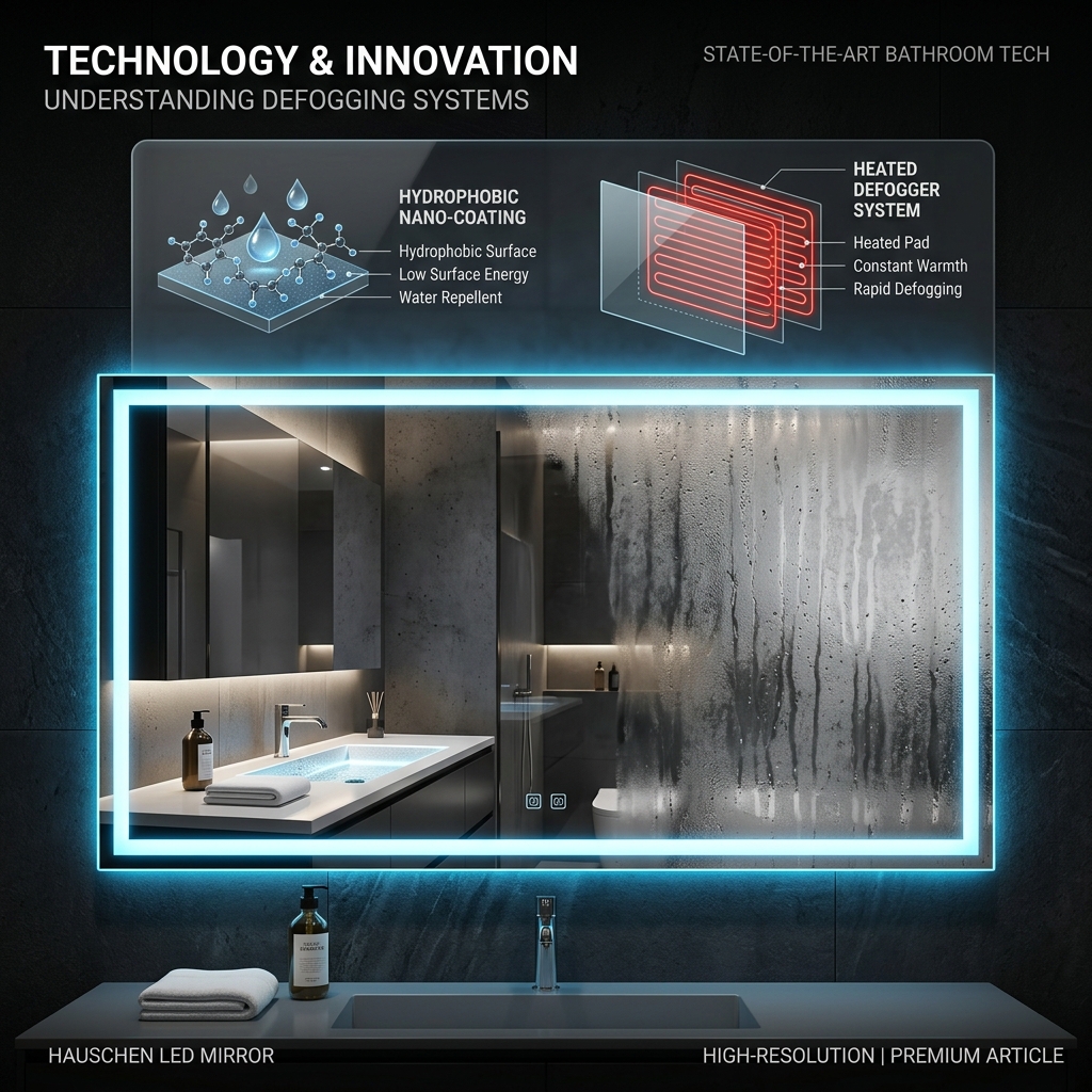 Anti-Fog Surface Chemistry: Hydrophobic Coatings in Heated LED Mirrors (2026)