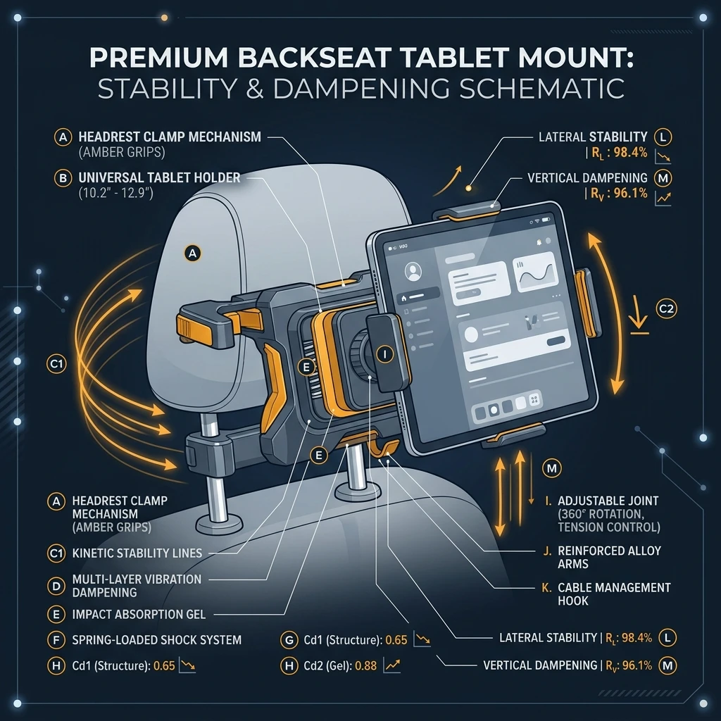 Evaluating Vibration-Dampening Mechanics in Universal Backseat Headrest Mounts: Kinetic Stability for Mobile Displays (2026)