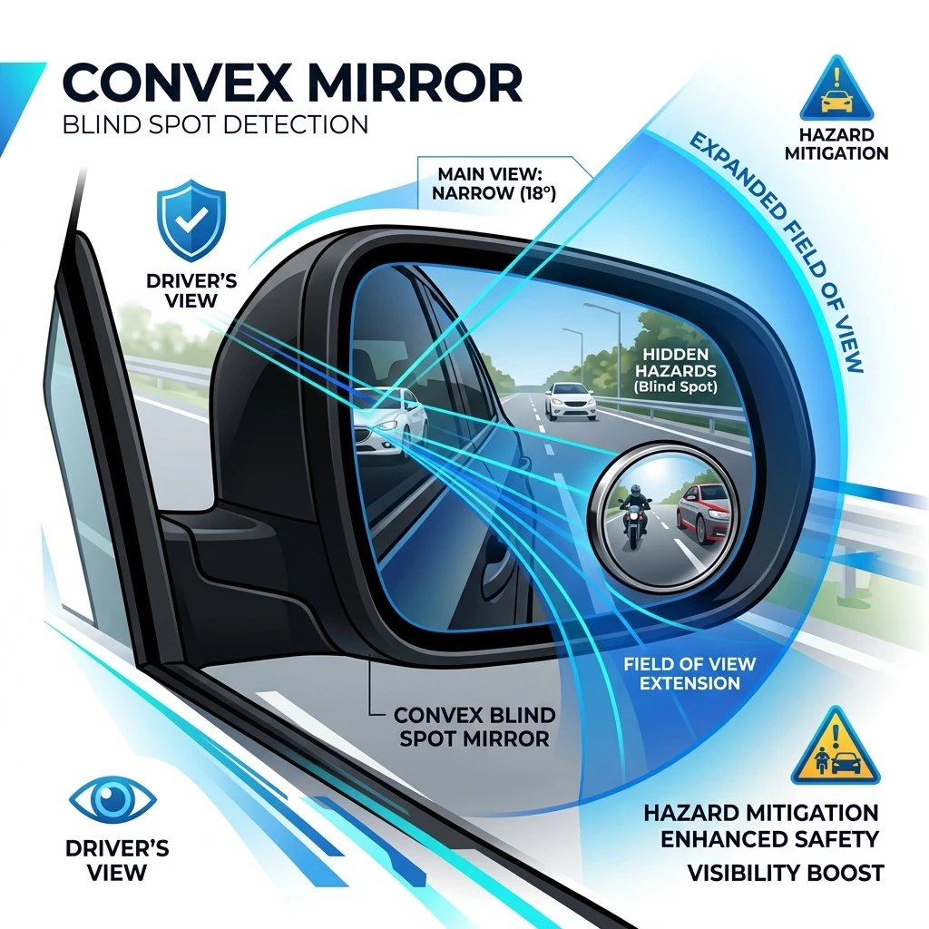 Evaluating Optical Convexity and Wide-Angle Field of View in Adhesive Blind Spot Mirrors: Peripheral Hazard Mitigation (2026)