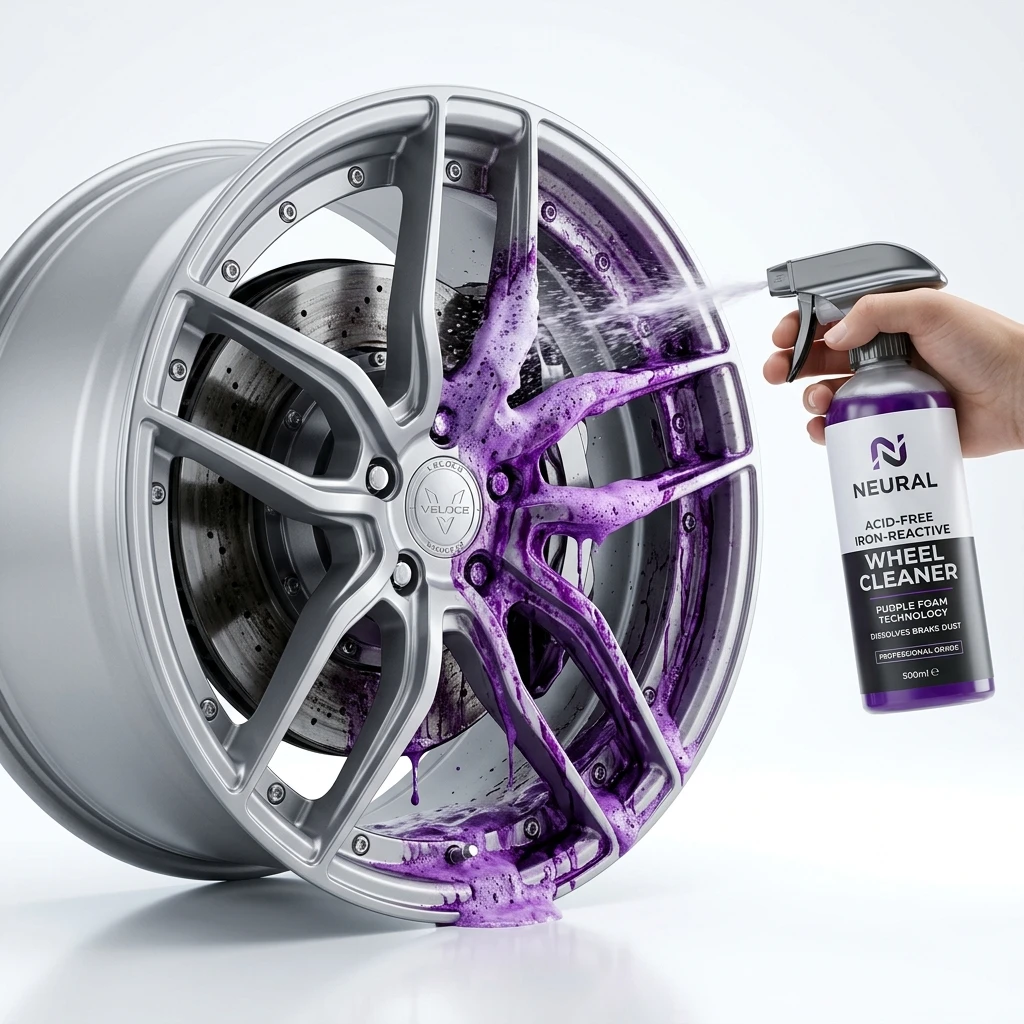 Evaluating Acid-Free Iron-Reactive Color-Changing Chemistry in Premium Wheel Cleaners: Brake Dust Dissolution Dynamics (2026)