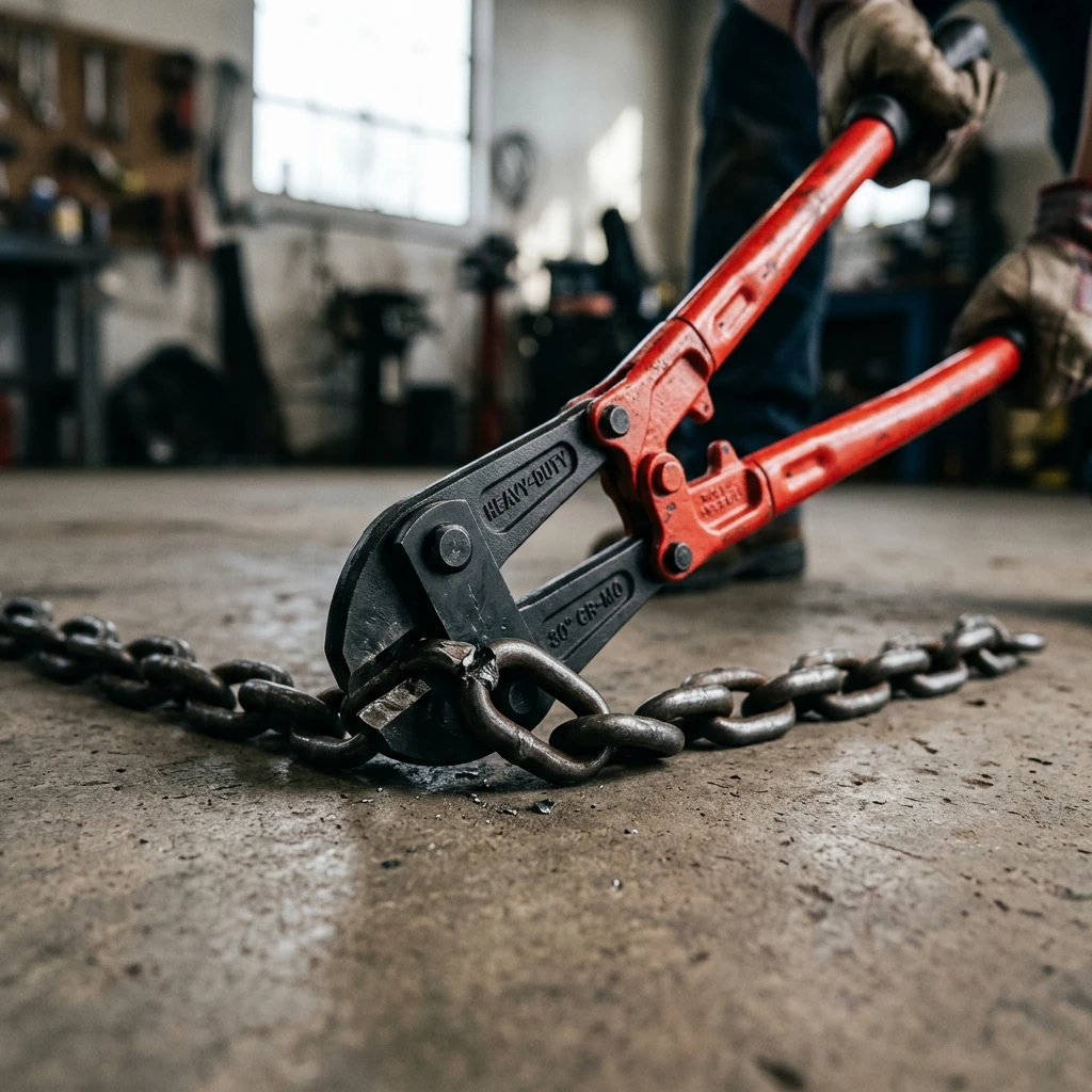 Evaluating Compound Lever Fulcrum Mechanical Advantage and Cr-V Steel Jaw Hardness in Bolt Cutters: High-Tensile Security Chain and Padlock Extraction (2026)